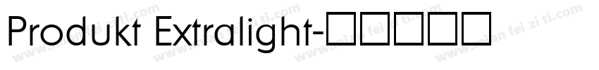 Produkt Extralight字体转换